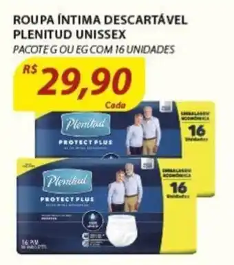 Assaí Atacadista Roupa Intima Descartavel Plenitud Unissex oferta