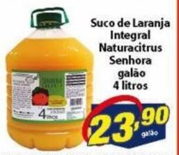 Vencedor Atacadista Suco de Laranja integral Naturacitrus senhora galao 4L oferta