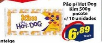 Vencedor Atacadista Pao p/ Hot Dog Kim 500g pacote c/ 10 unidades oferta