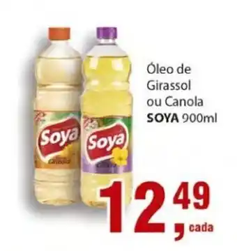 Supermercados Mundial Oleo de Girassol ou Canola Soya 900ml oferta
