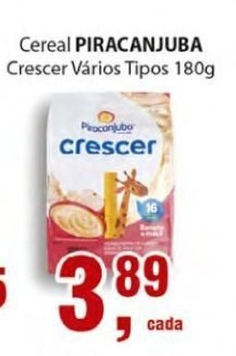 Supermercados Mundial Cereal Piracanjuba Crescer 180g oferta