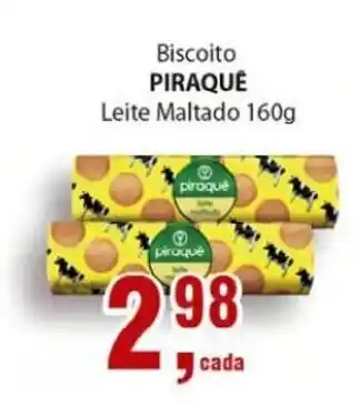 Supermercados Mundial Biscoito Piraque Leite Maltado 160g oferta