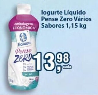 Supermercados Mundial Iogurte Liquido pense zero varios sabores 1.15kg oferta