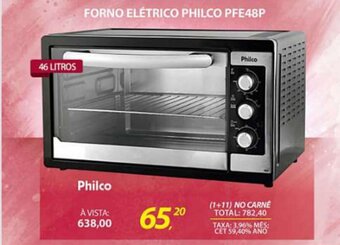Lojas Cem Forno Eletrico Philco PFE48P oferta