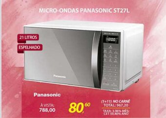 Lojas Cem Micro ondas Panasonic oferta