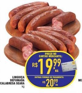 Linguiça calabresa seara kg