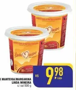 Manteiga / margarina linda mineira 500g