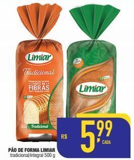 Mercantil Rodrigues Pão de forma limiar oferta