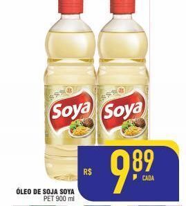 Óleo de soja soya 900ml