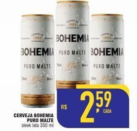 Cerveja bohemia puro malte 350ml