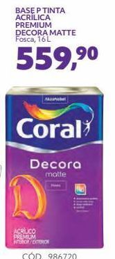 Telhanorte Base tinta acrílica premium decora matte oferta