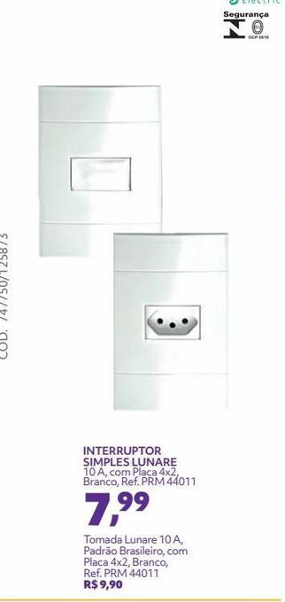 Telhanorte Interruptor simples lunare oferta