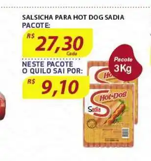Assaí Atacadista Salsicha Para Hot Dog Sadia 1kg oferta