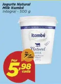Dia Iogurte Natural Milk Itambé Integral 500g oferta