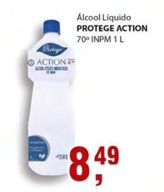 Supermercados Mundial Alcool Liquido Protege Action 70 INPM 1L oferta