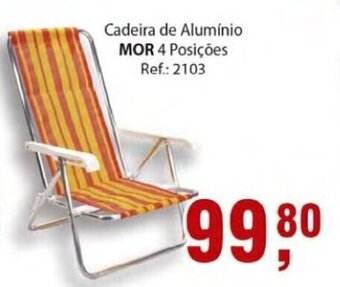 Cadeira de Aluminio Mor 4 Posicoes