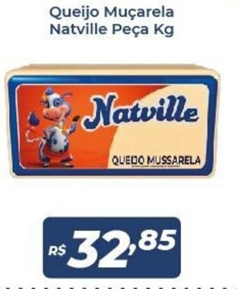Atakarejo Queijo Mucarela Natville peca 1kg oferta