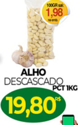 Mercadão Atacadista Alho Descascado 1kg oferta