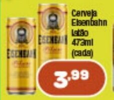 Costazul Supermercados Cerveja Eisenbahn Latao 473ml oferta