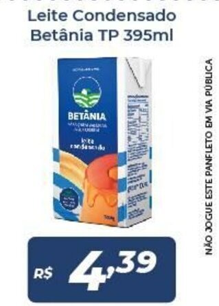 Atakarejo Leite Condensado Betania Tp 395ml oferta