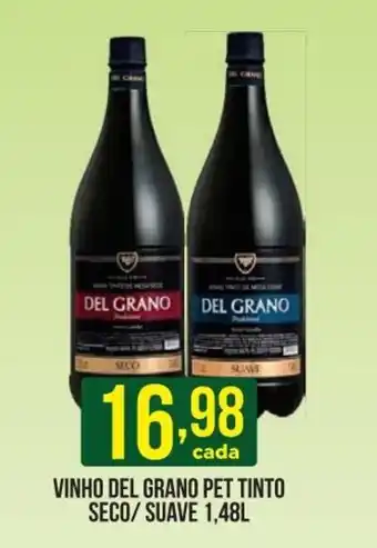Casagrande Supermercados Vinho del Grano Pet Tinto Seco/ SUave 1.48L oferta