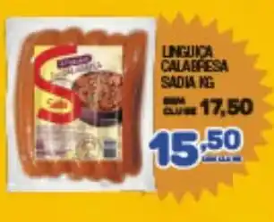 Costazul Supermercados Linguica Calabresa Sadia 1kg oferta