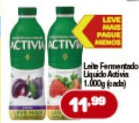 Costazul Supermercados Leite Fermentado Liquido Activia 1.000g oferta