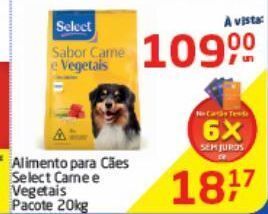 Alimento para cães select 20kg