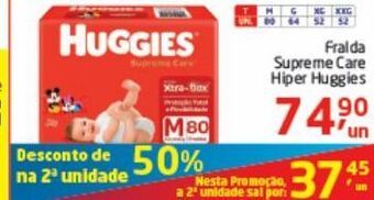 Tenda Atacado Fralda supreme care hiper huggies oferta