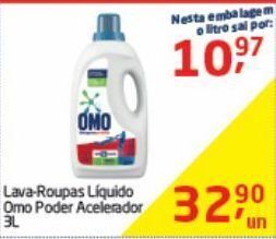 Tenda Atacado Lava roupas líquido omo 3l oferta