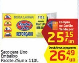 Tenda Atacado Sacos de lixo embalixo oferta