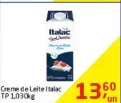 Tenda Atacado Creme de leite italac 1.030 kg oferta