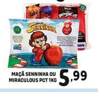 Bom Dia Maca Senninha ou Miraculous pct 1kg oferta