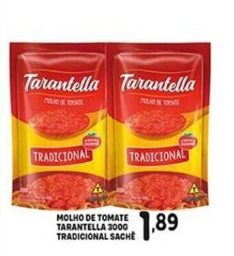 Bom Dia Molho de Tomate Tarantella 300g Tradiciomal sache oferta