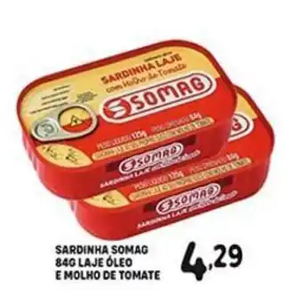 Sardinha Somag 84g Laje Oleo e Molho de tomate