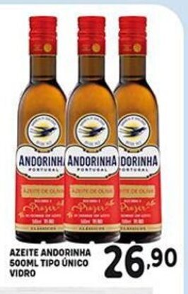 Bom Dia Azeite Andorinha 500ml Tipo Unico vidro oferta