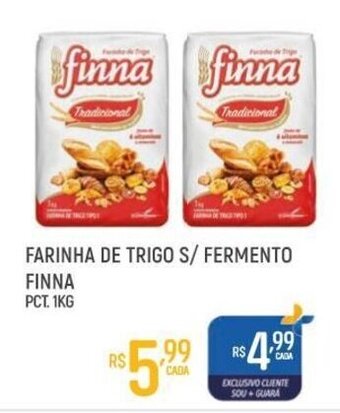 Farinha de Trigo s/ Fermento Finna pct 1kg