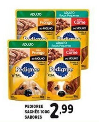 Pedigree Saches 100g sabores