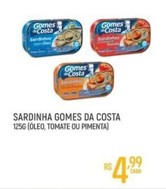 Supermercado Guará Sardinha Gomes da Costa 125g oferta