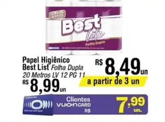 Fort Atacadista Papel Higiénico Best List oferta