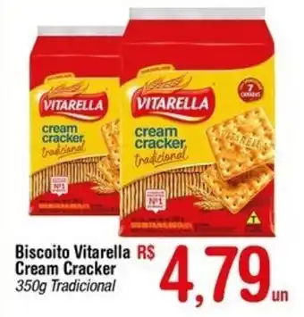 Fort Atacadista Biscoito Vitarella Cream Cracker 350g oferta