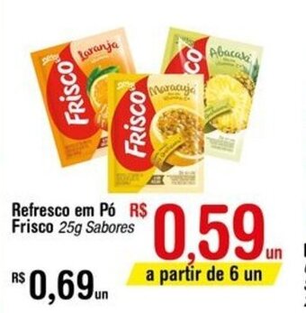 Fort Atacadista Refresco em po Frisco 25g sabores oferta