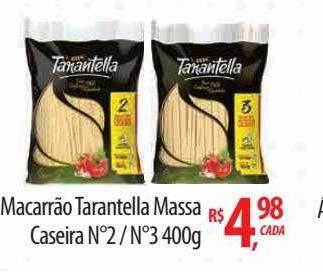 Macarrão Tarantella Massa Caseira N°2 N°3