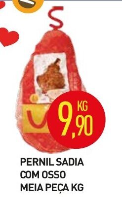 Calvo Atacadista Pernil Sadia com Osso Meia Peca 1kg oferta