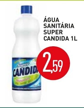 Calvo Atacadista Agua Sanitaria Super Candida 1L oferta