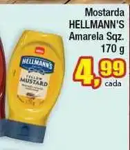 Paulistão Supermercados Mostarda Hellmann's Amarela Sqz. 170g oferta