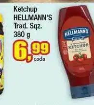 Paulistão Supermercados Ketchup Hellmann's Trad. Sqz. 380g oferta