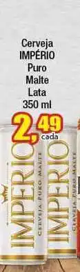 Paulistão Supermercados Cerveja Império Puro Malte 350ml oferta