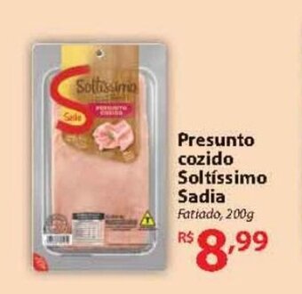 Nacional Presunto Cozido Soltissimo Sadia 200g oferta