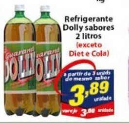 Vencedor Atacadista Refrigerante Dolly sabores 2L oferta